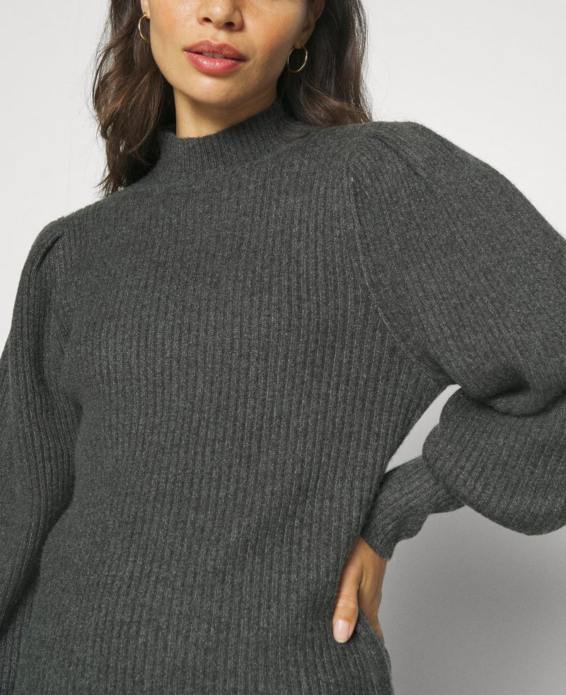 Pullover Katia costine grigio
