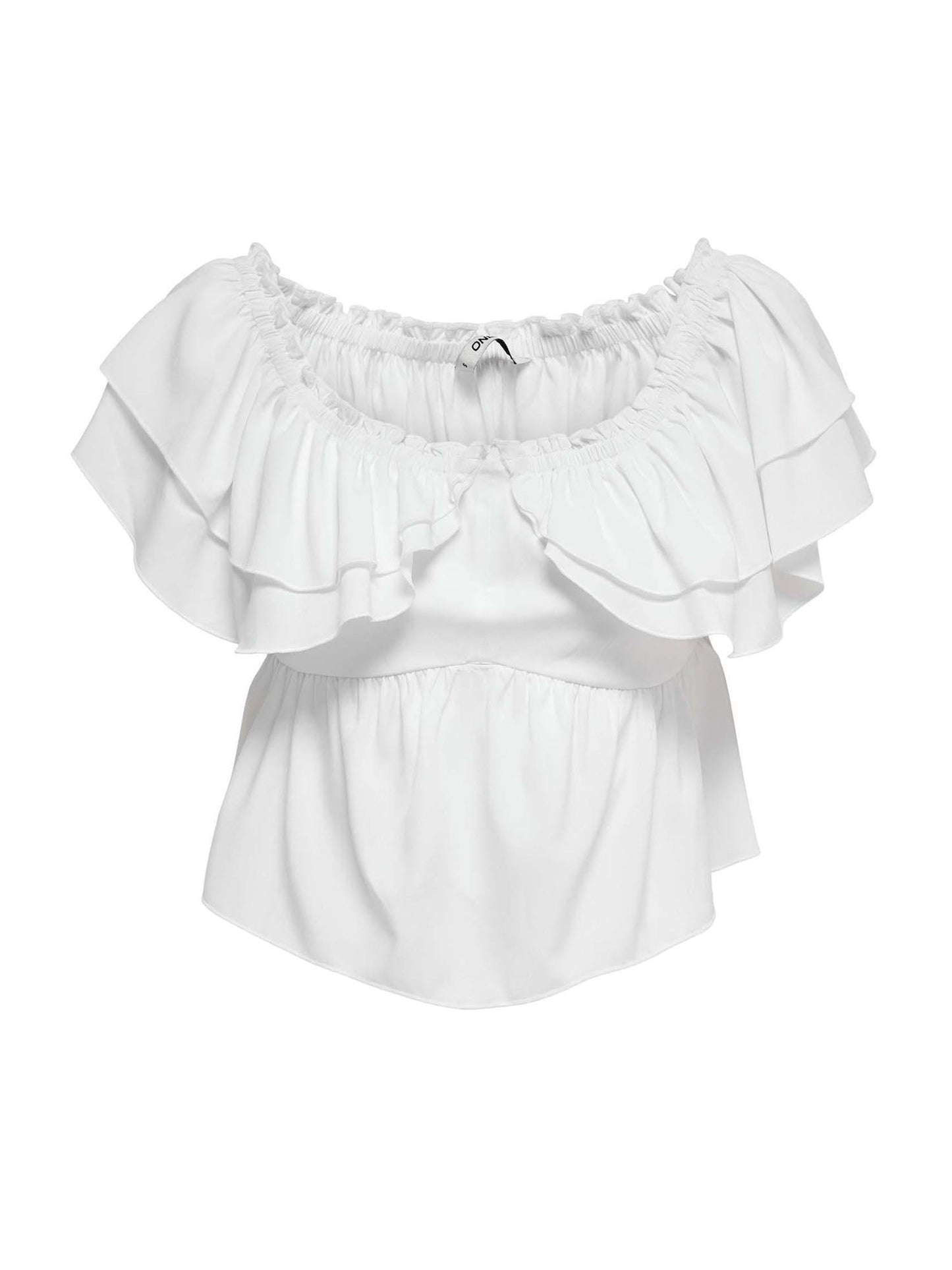 Top Eleanor rouge bianco