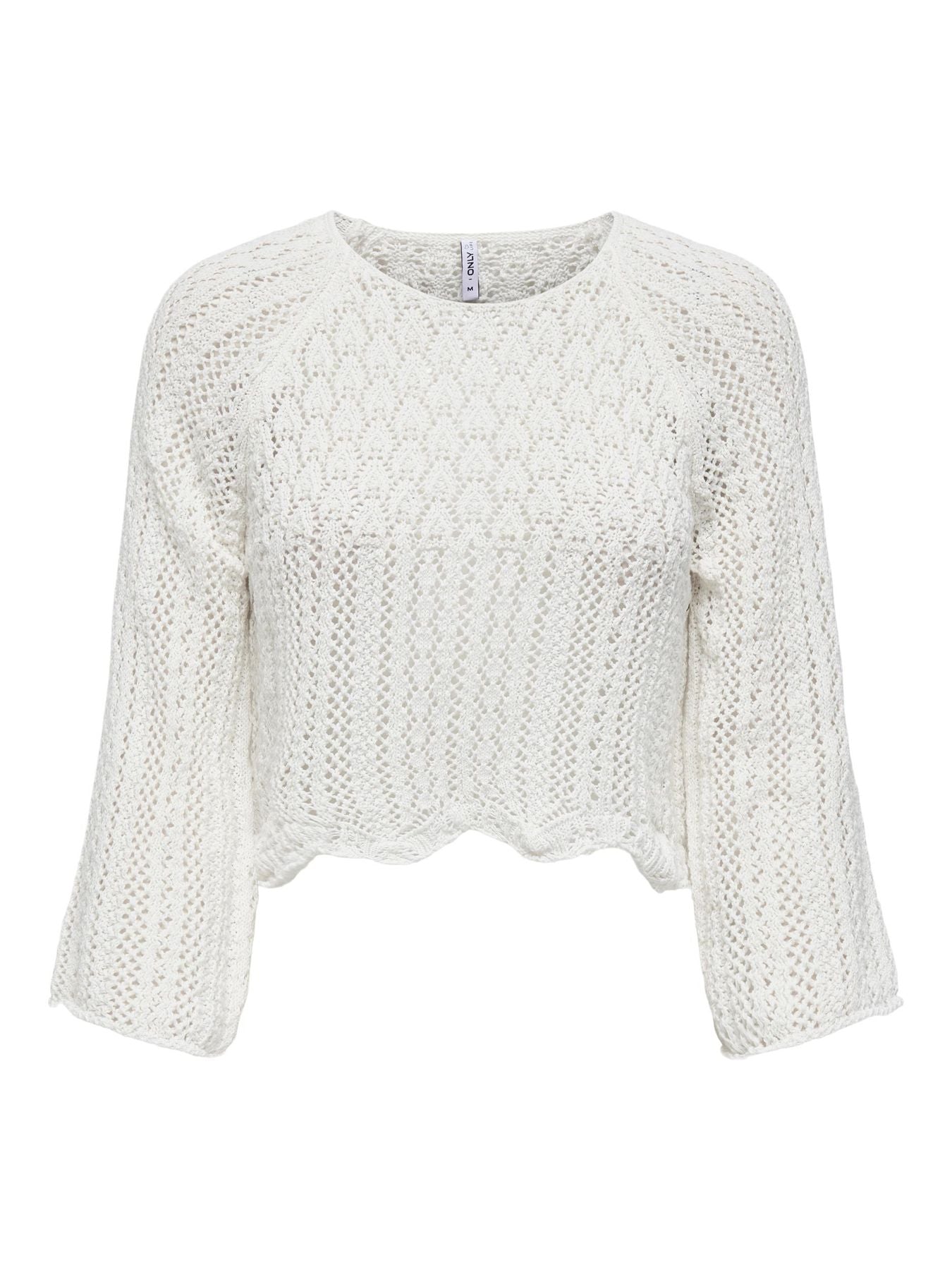 Pullover Nola ucinetto bianco
