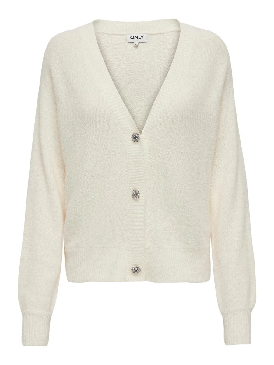 Cardigan gioiello bianco
