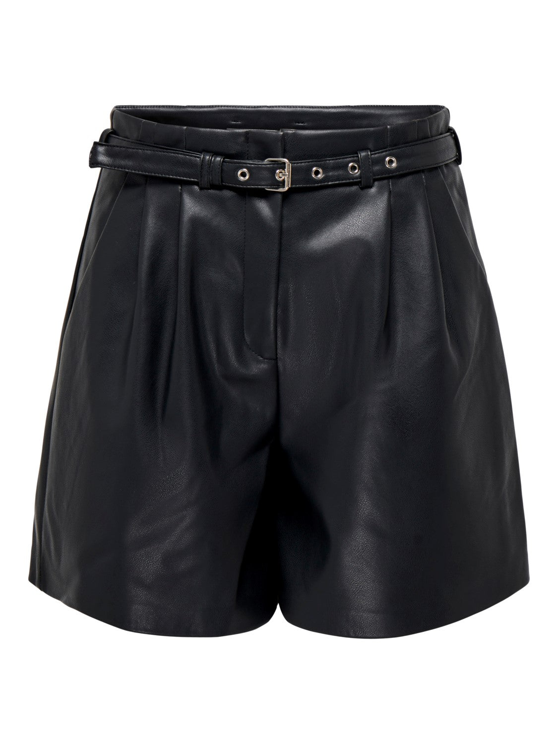 Shorts Heidi in ecopelle con cinturino