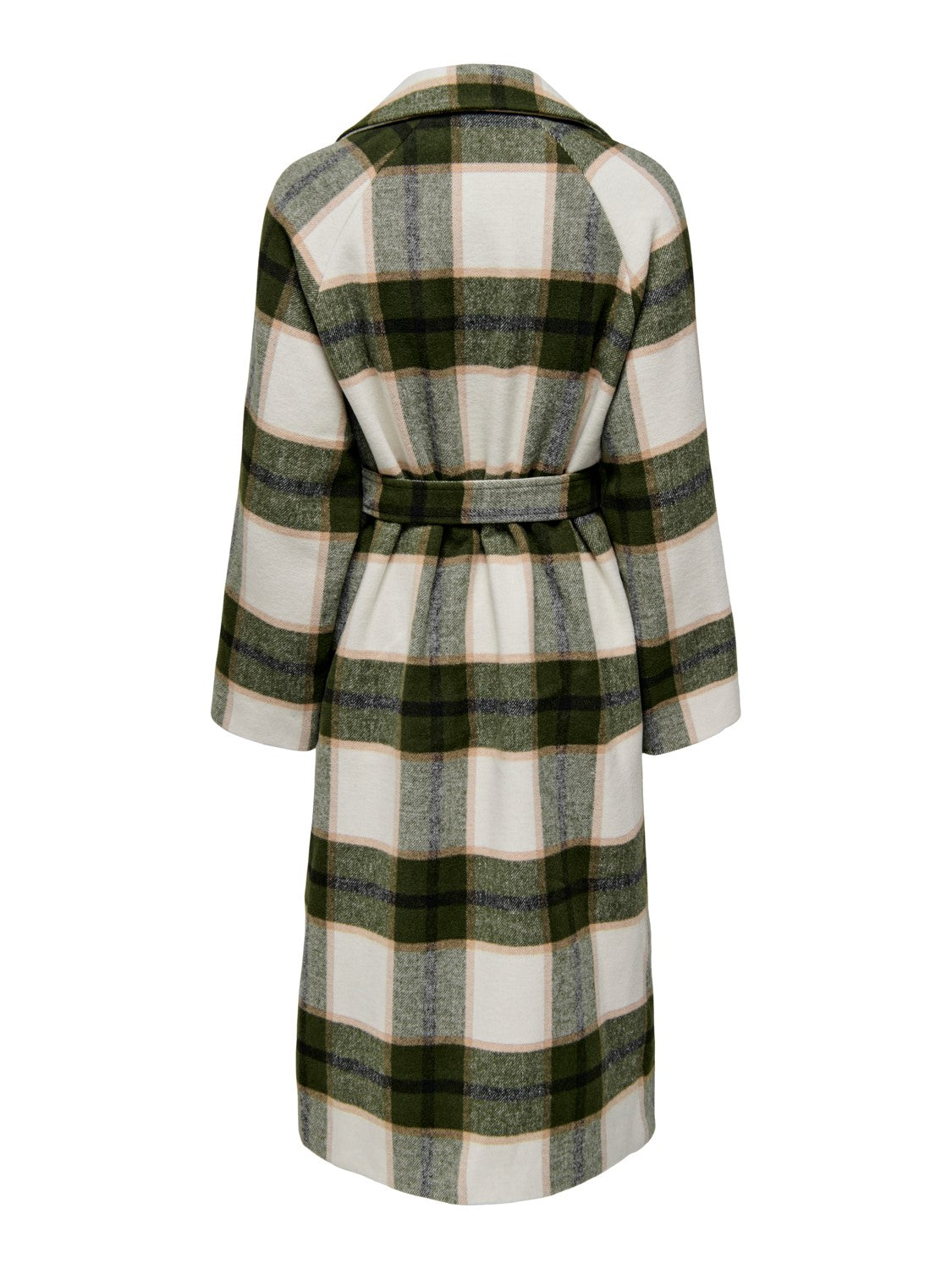 Cappotto Marsala a quadri verde