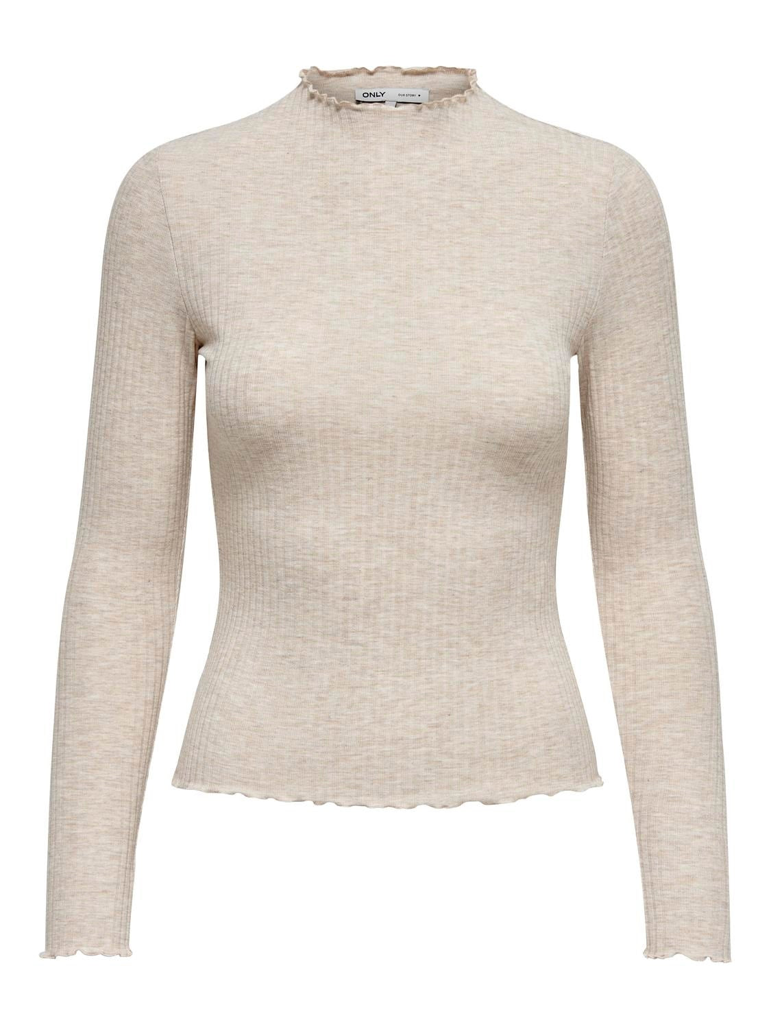 Top Emma a costine beige