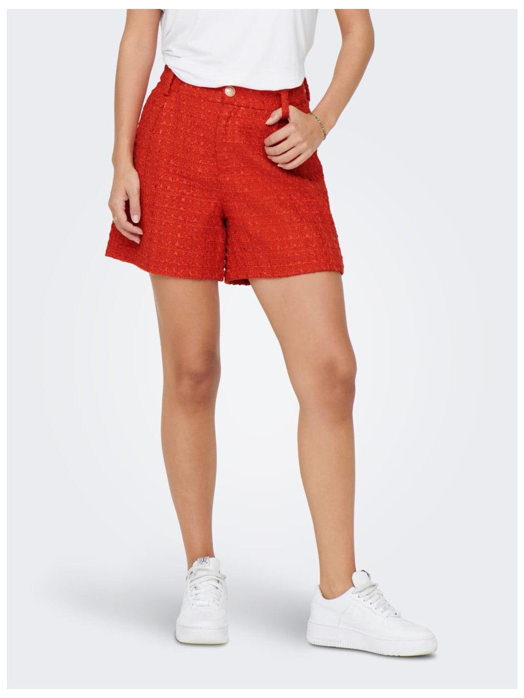 Shorts in Tweed arancione
