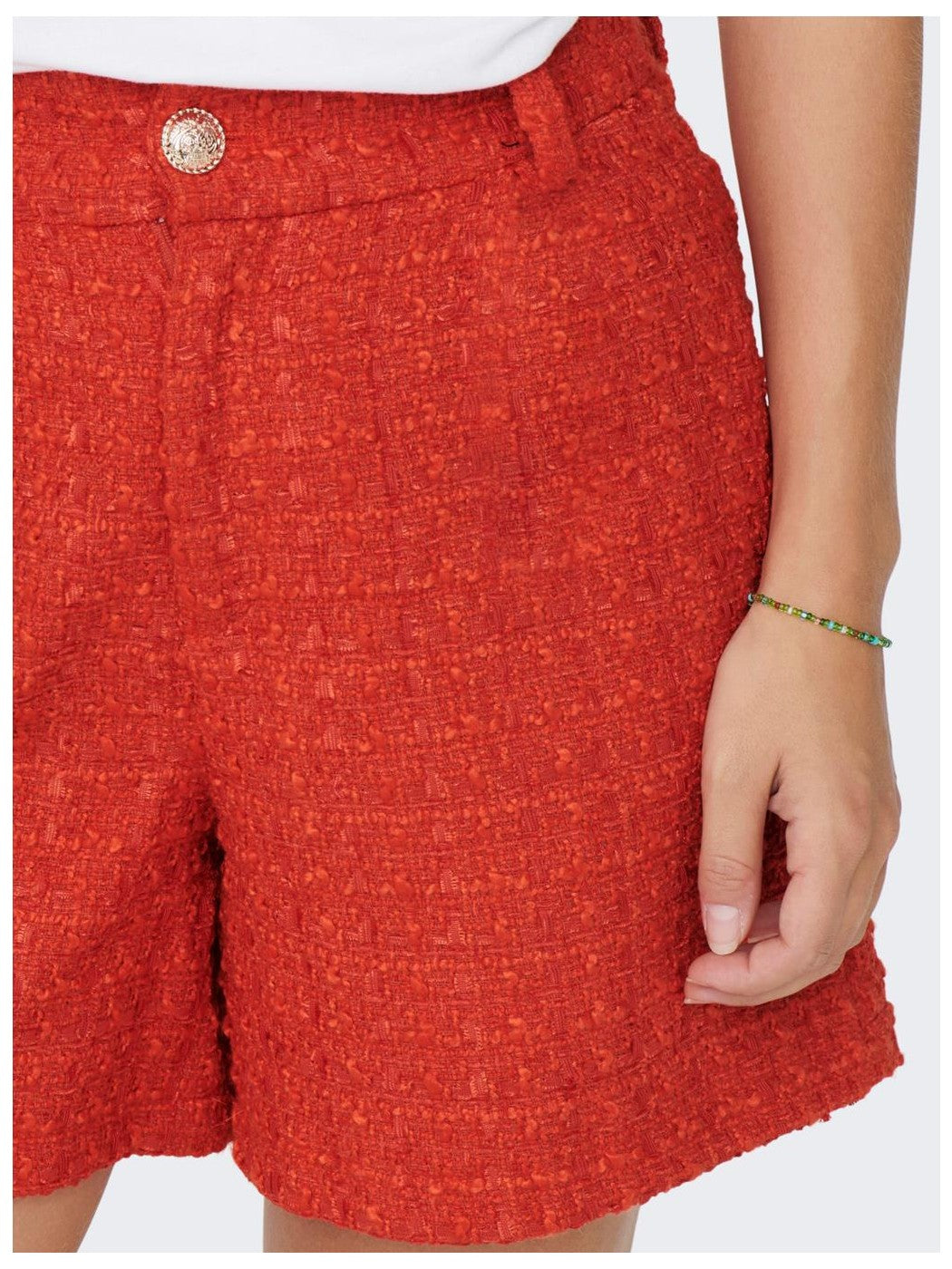 Shorts in Tweed arancione