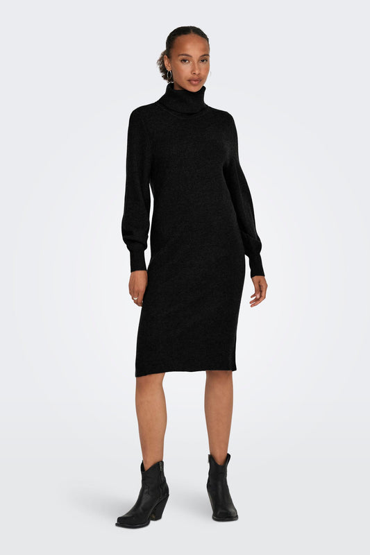 ONLSASHA ROLLNECK DRESS KNT