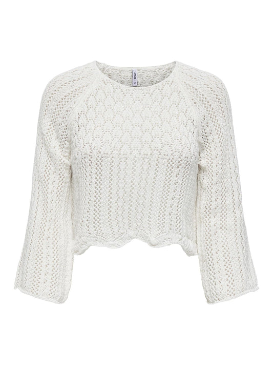 Pullover Nola ucinetto bianco