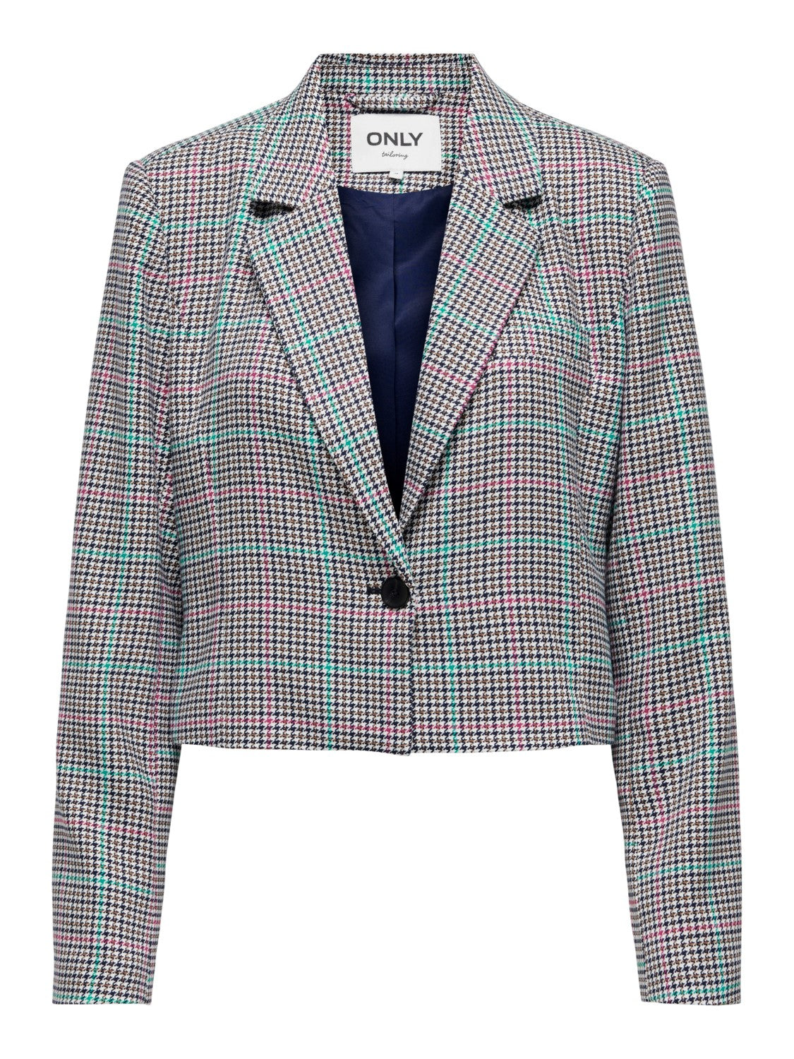 ONLADISON CROP CHECK BLAZER