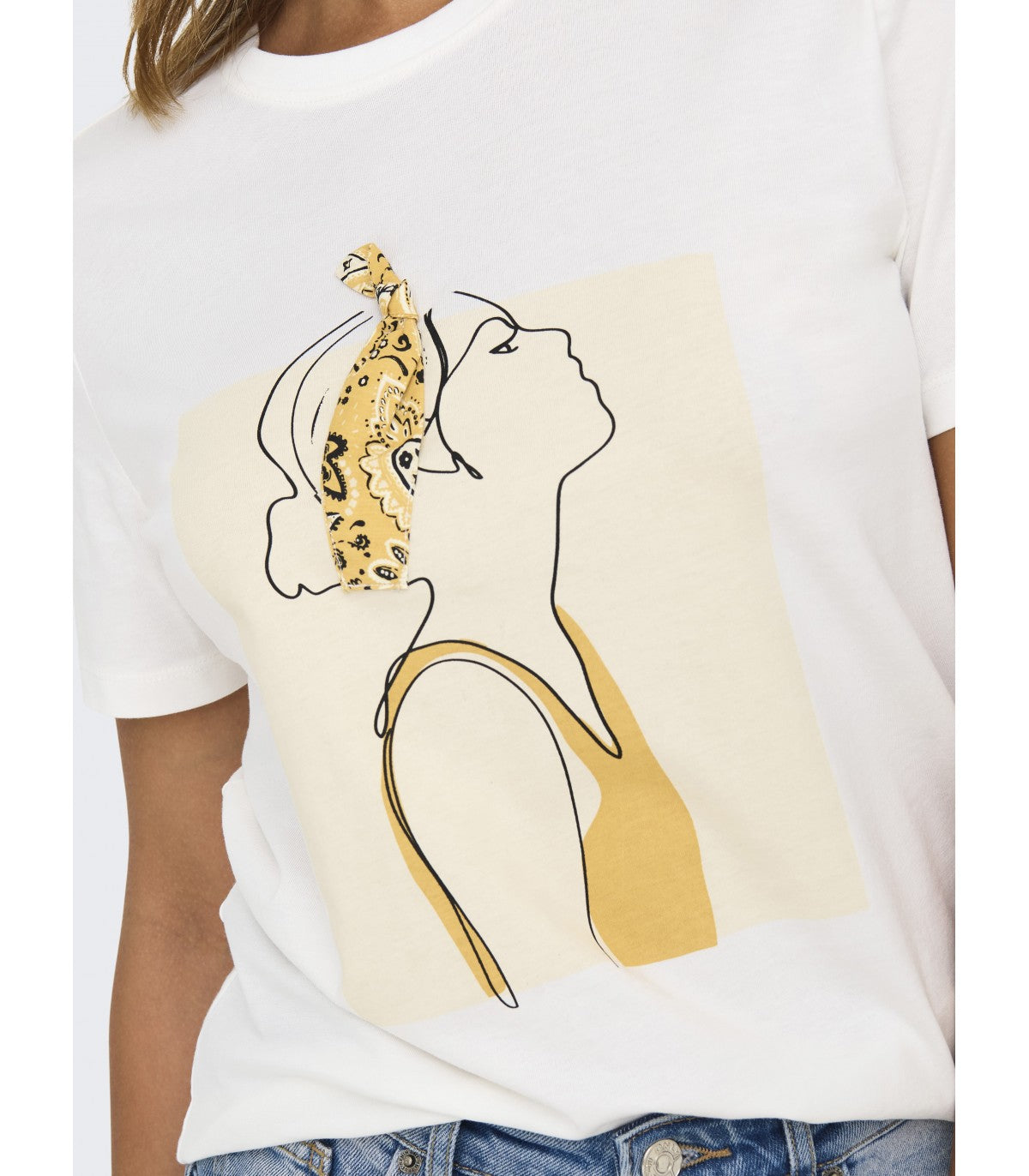 T-shirt Clara bianca