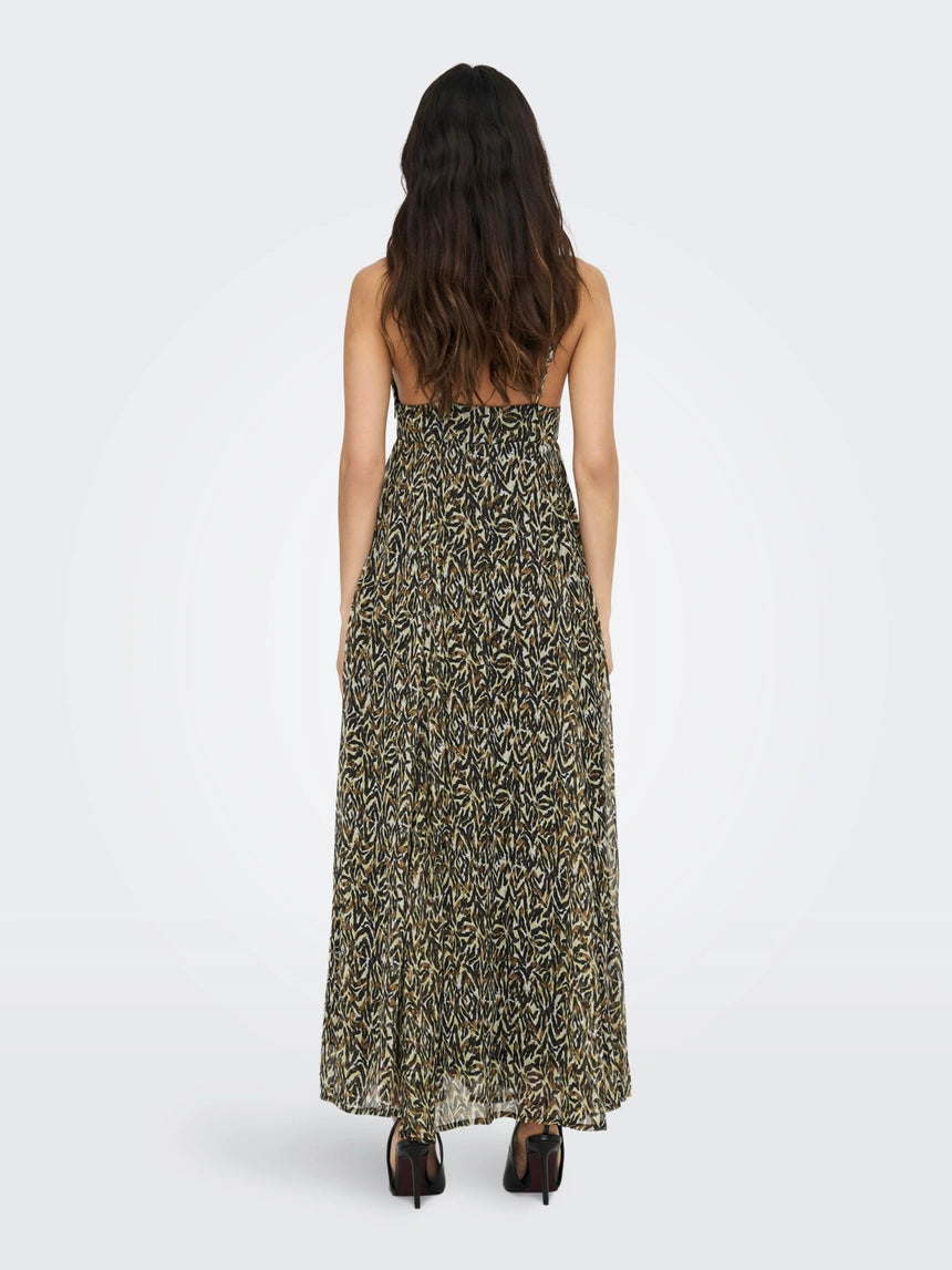 ONLELIZA LONG STRAP DRESS - Maxi Abito animalier